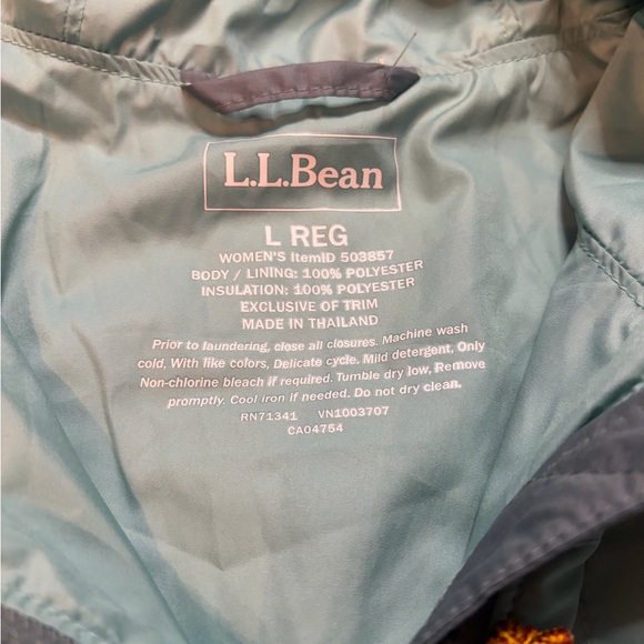 L.L.Bean Quilted Half-Zip Jacket – Size L - Picture 3 of 5